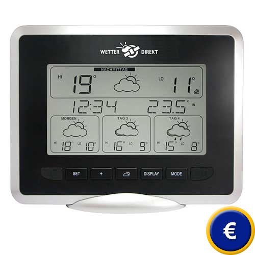 Die Funk Wetterstation Triton 300 XXL im schwarzem Design