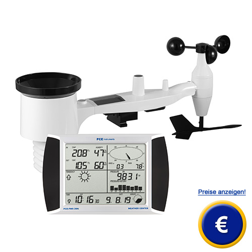 Hier finden Sie weitere Informationen zum Funkwetterstation PCE-FWS 20N