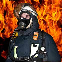 Gasmessgerät Gasman im Feuerwehreinsatz