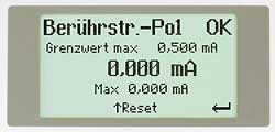 LCD-Display von dem Gertetester