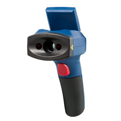 Messungen vom Infrarotthermometer werden am Trigger vorne ausgelöst.