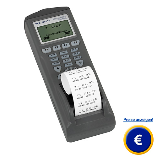 Datenlogger-Infrarotthermometer mit Speicher, Drucker und Software