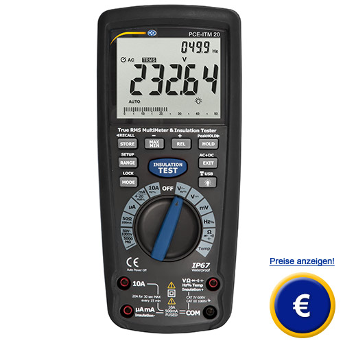 Weitere Informationen zum Isolationsmultimeter