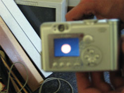 Optischer Radius der Endoskopsicht mit der Kamera
