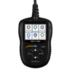 Bedieneransicht beim KFZ OBD Diagnosescanner PCE-OBD 10