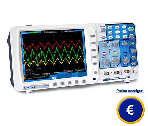 Hier finden Sie weitere Informationen zum Labor-Oszilloskop PeakTech PKT-1260