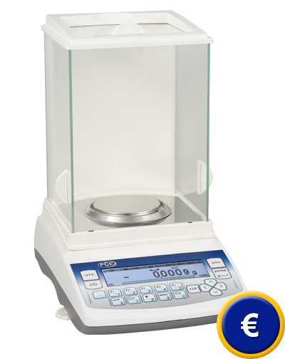 Laborwaage PCE-AB 200 inkl. Windschutz