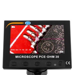 Hier sehen Sie ein Anwendungsbeispiel des LCD-Mikroskop PCE-DHM 30.