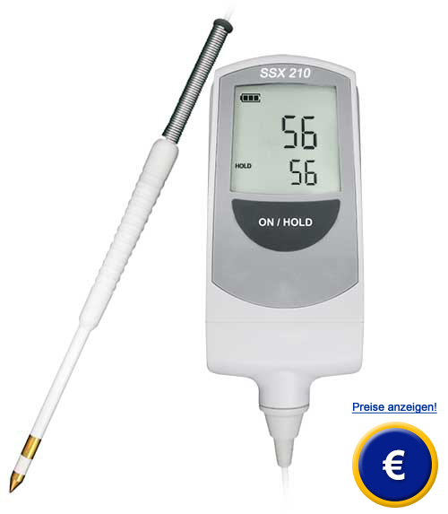 Das Lebensmittel-Salzmeter fr die Messung von Fleisch, Wurst...