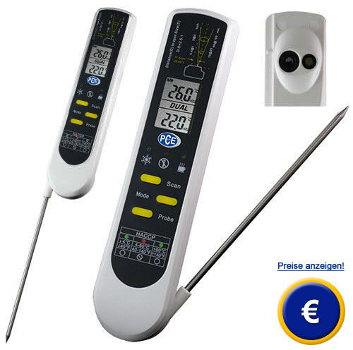 Das Lebensmittel-Thermometer PCE-IR 100