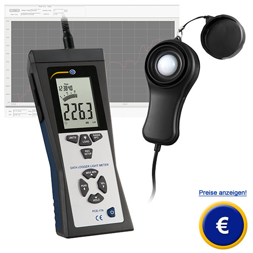 Hier finden Sie weitere Informationen zum Lux-Meter PCE-174