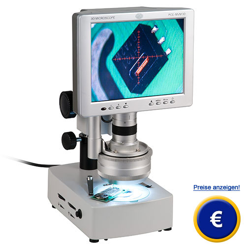 Motorisiertes 3D-Mikroskop PCE-MVM 3D