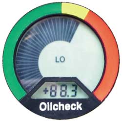 Das große, kontrastreiche Display vom Öltester Oilcheck OLK605