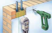 Ortungsgerät / Metall-Scanner / Leitungssuchgerät Multifinder im praktischen Einsatz an der Baustelle