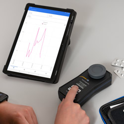 Bluetoothverbindung mit dem Chlor Photometer PCE-CP 21