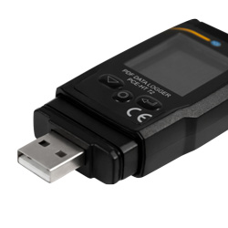 USB Anschluss vom Datenlogger mit PDF