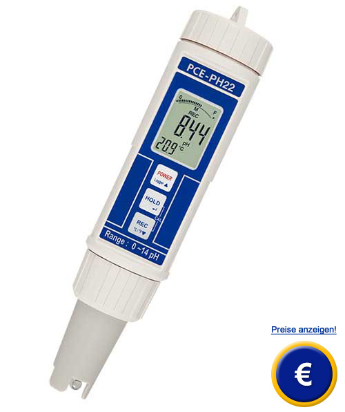 Hier gelangen Sie zum pH-Tester PCE-PH 22