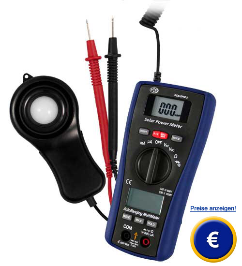 Photovoltaik Messer 2 in 1 bestehen aus Sonnenenergie Messer und Multimeter