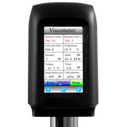 Displayansicht zum Rotationsviskometer PCE-RVI 10