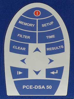 Das robuste Display des Schallanalysator PCE-DSA 50.