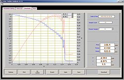 Die Software zum Solarmodultester EVOMEX SMT 200