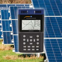 Gesamtansicht zum Solarmodul Tester PCE-PVA 100