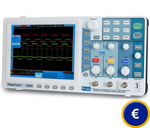 Weitere Informationen zum Speicheroszilloskop PeakTech PKT-1265