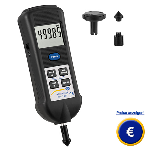 Weitere Informationen zum Tachometer-Stroboskop PCE-T 260