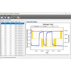 Software zum Temperatur und Feuchte Datenlogger  PCE-PDFL 10