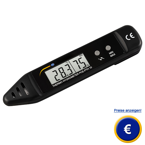 Hier finden Sie weitere Informationen zum Thermo-Hygrometer PCE-PTH 10