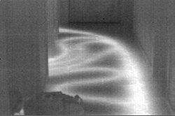 Thermographie-Kamera PCE-TC 31: Die gleiche Aufnahme als greyscale / SW-Foto