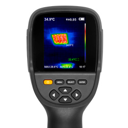 Displayansicht der Thermographie-Kamera PCE-TC 33N