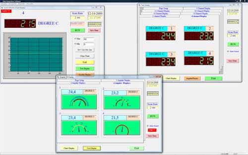 Die optionale Software zum Online Übertragen der Messdaten vom Thermometer