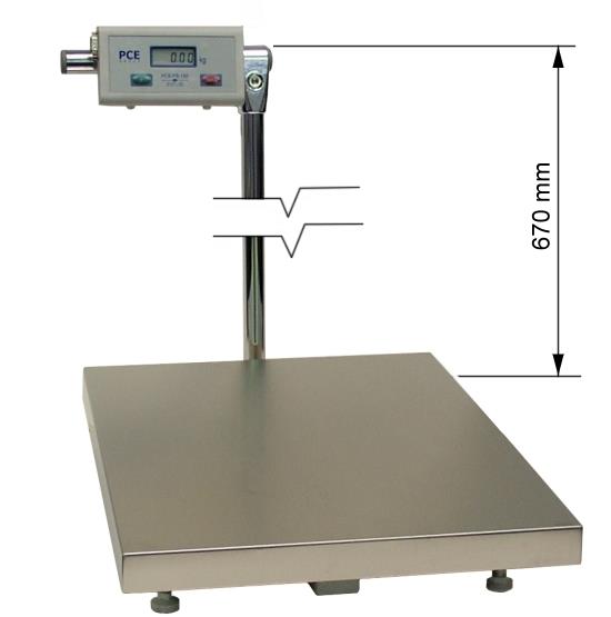 Tischwaage der PCE-PS-Serie inklusive Stativ (670 mm)