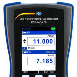 Universalkalibrator mit LC-Display fr umfangreiche Messfunktionen