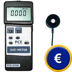 UVC-Strahlungsmeter PCE-UV36