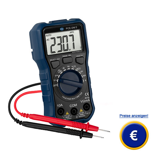 Hier finden Sie weitere Informationen zum Voltmeter PCE-DM 5