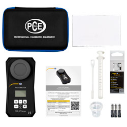 Lieferumfang zum Wasser Messgerät fürs Schwimmbad PCE-CP 20